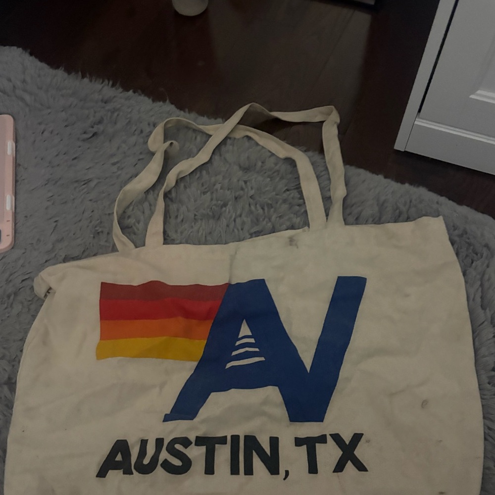 Austin, TX Canvas Tote Bag - Multicolor